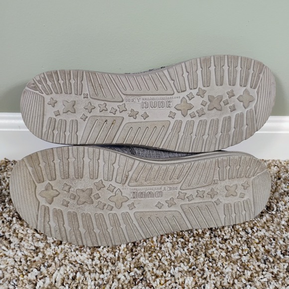 Hey Dude Chan Stretch Shoes Mens Size 7 Grey Steel Slip On Casual Comfort - Picture 9 of 9